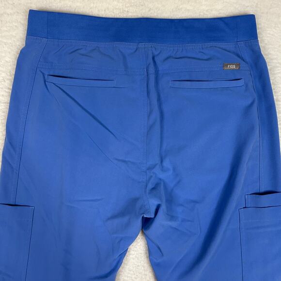 Figs Mens Size M Axim Cargo Scrub Pants Drawstring Medical Career Ceil Blue - Picture 5 of 10